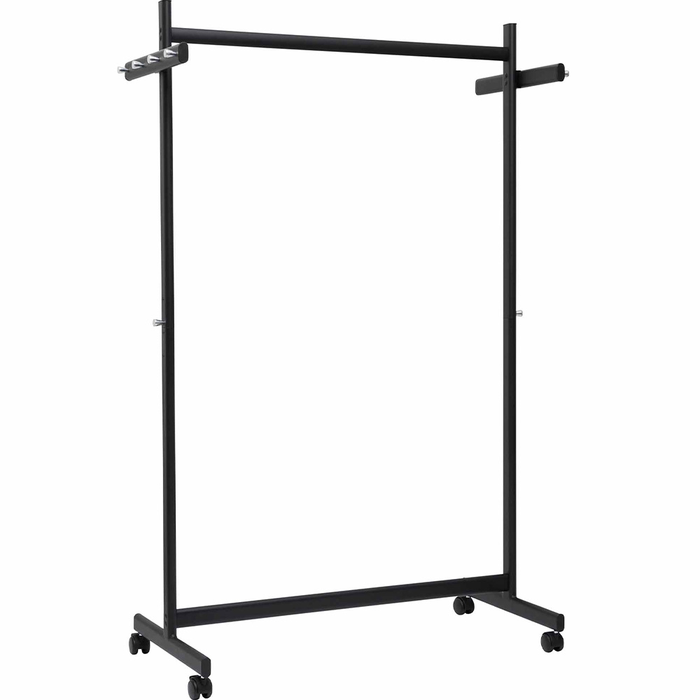 MAUL Samba garderobestativ på hjul 116x50,8x172,5cm sort