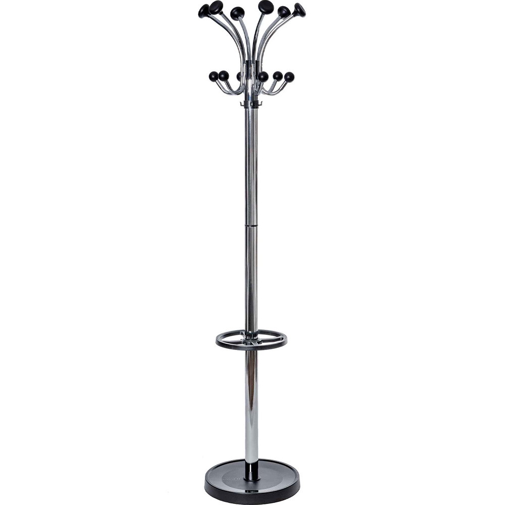 MAUL Nubis stumtjener med paraplyholder 177,5cm krom