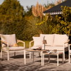 House Nordic Abela loungesæt 5dele inkl. hynder sand/natur