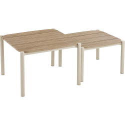 House Nordic Abela loungesæt 5dele inkl. hynder sand/natur
