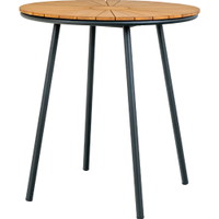 House Nordic Cleveland cafebord Ø:70x74cm teak/sort Ø:70x74cm