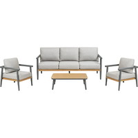 House Nordic Comillas loungesæt 4 dele inkl. hynder antracitgrå 