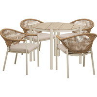 House Nordic Abela havemøbelsæt 5 dele sand/natur