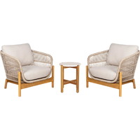 House Nordic Terracina havemøbelsæt 3dele brun/beige