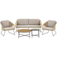 House Nordic Novella loungesæt 5 dele inkl. hynder beige/sand