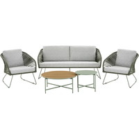 House Nordic Novella loungesæt 5 dele inkl. hynder grøn