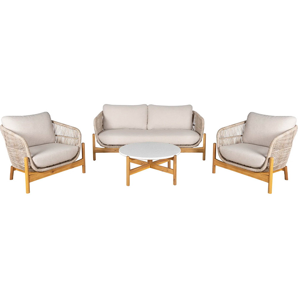 House Nordic Terracina loungesæt inkl.hynder brun/beige