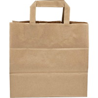Papirbærepose take-away 11L 80g 260x170x250mm brun