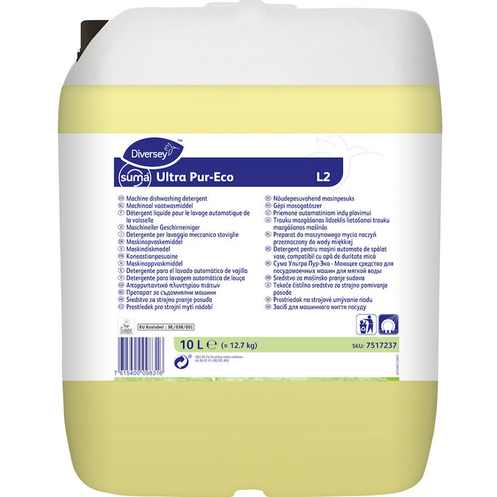 Diversey Suma Ultra maskinopvaskemiddel Pur-Eco L2 10l
