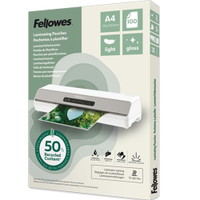 Fellowes lamineringslommer A4 70my 50% recycled klar