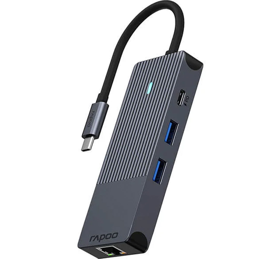RAPOO multiport USB-C UCM-2004 8-i-1 USB-C adapter