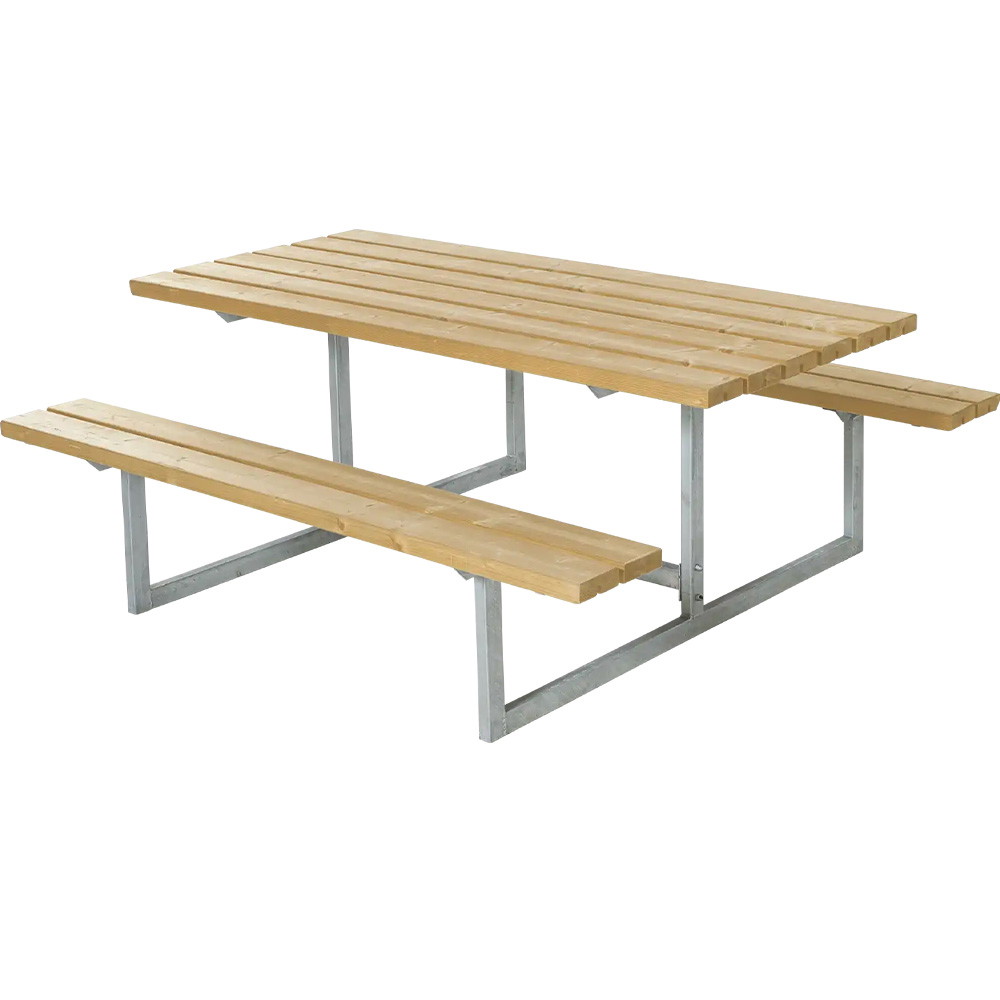 PLUS Basic Bord/bænkesæt 177x160x73/45cm gyldenbrun