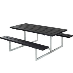 PLUS Basic Bordbænkesæt 177x160x73/45cm sort