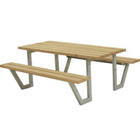 PLUS Wega bordbænkesæt 177x161x73/45 gyldenbrun