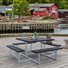 PLUS Picnic bordbænkesæt 200x200x73/45 sort