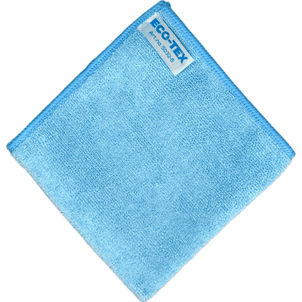 Eco-Tex Soft mikrofiberklud 32x32cm blå 10stk