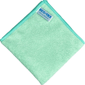 Eco-Tex Soft mikrofiberklud 32x32cm grøn 10stk