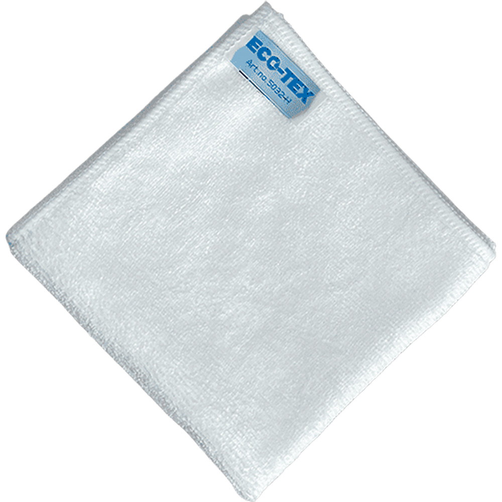 Eco-Tex Soft mikrofiberklud 32x32cm hvid 10stk
