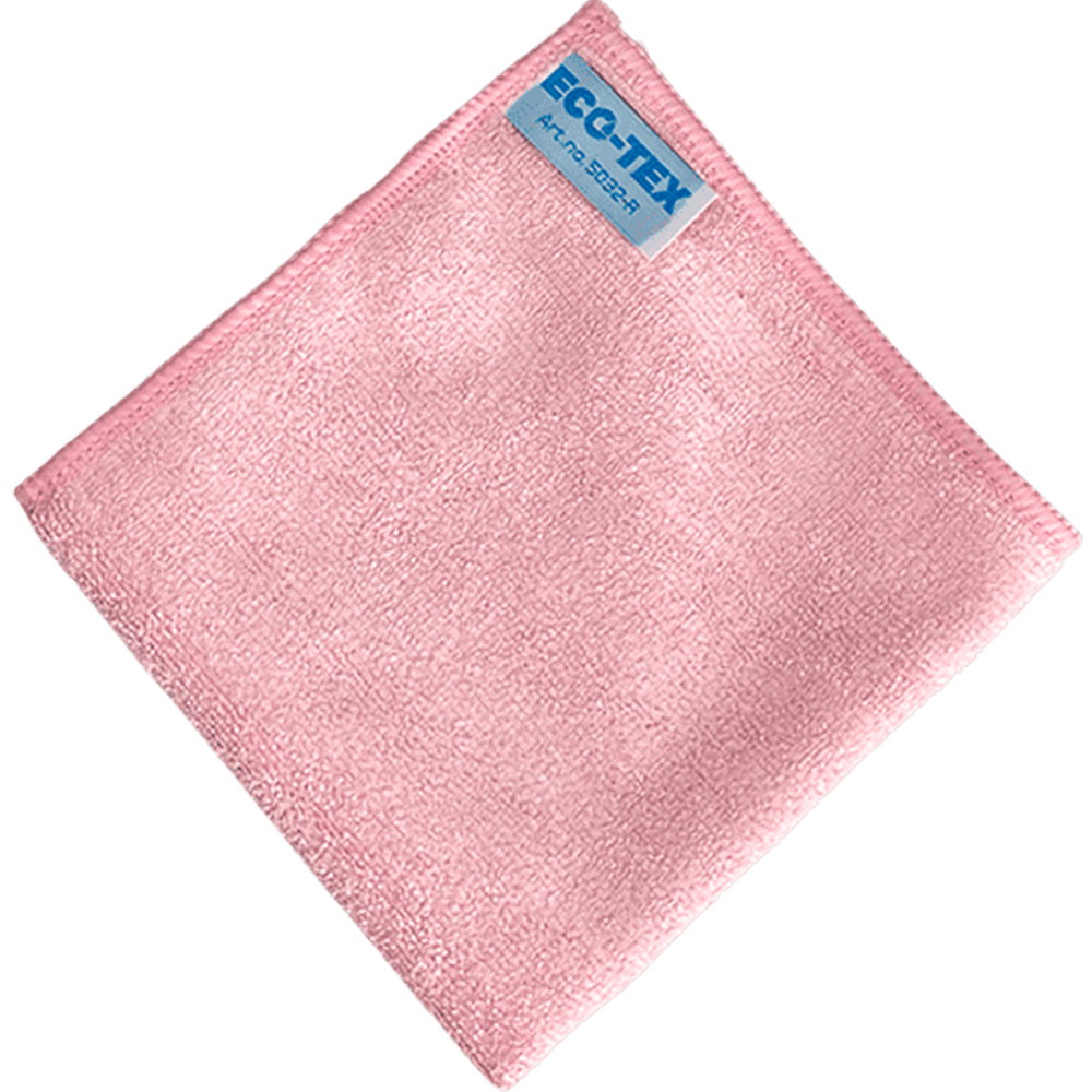 Eco-Tex Soft mikrofiberklud 32x32cm rød 10stk