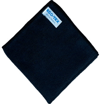 Eco-Tex Soft mikrofiberklud 32x32cm sort 10stk