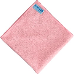 Eco-Tex Soft mikrofiberklud 40x40cm rød 10stk
