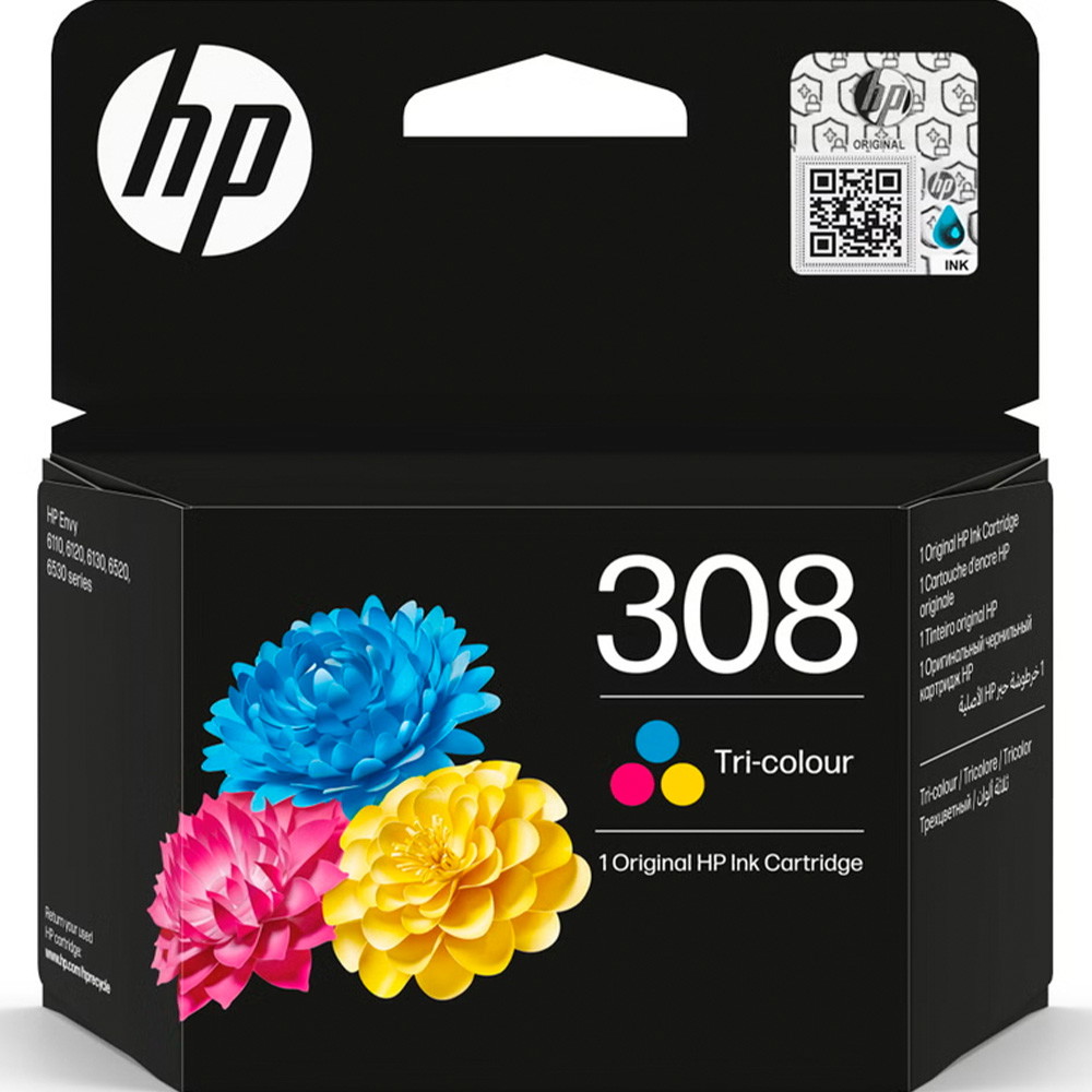 HP 308 Tri-color blækpatron flerfarvet 120ark