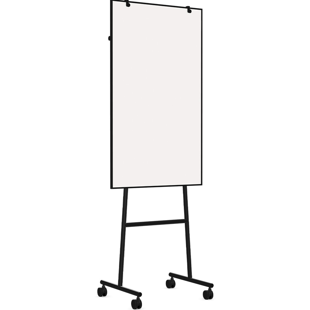 Lintex One Mobile flipover med whiteboard 707x1960mm sort