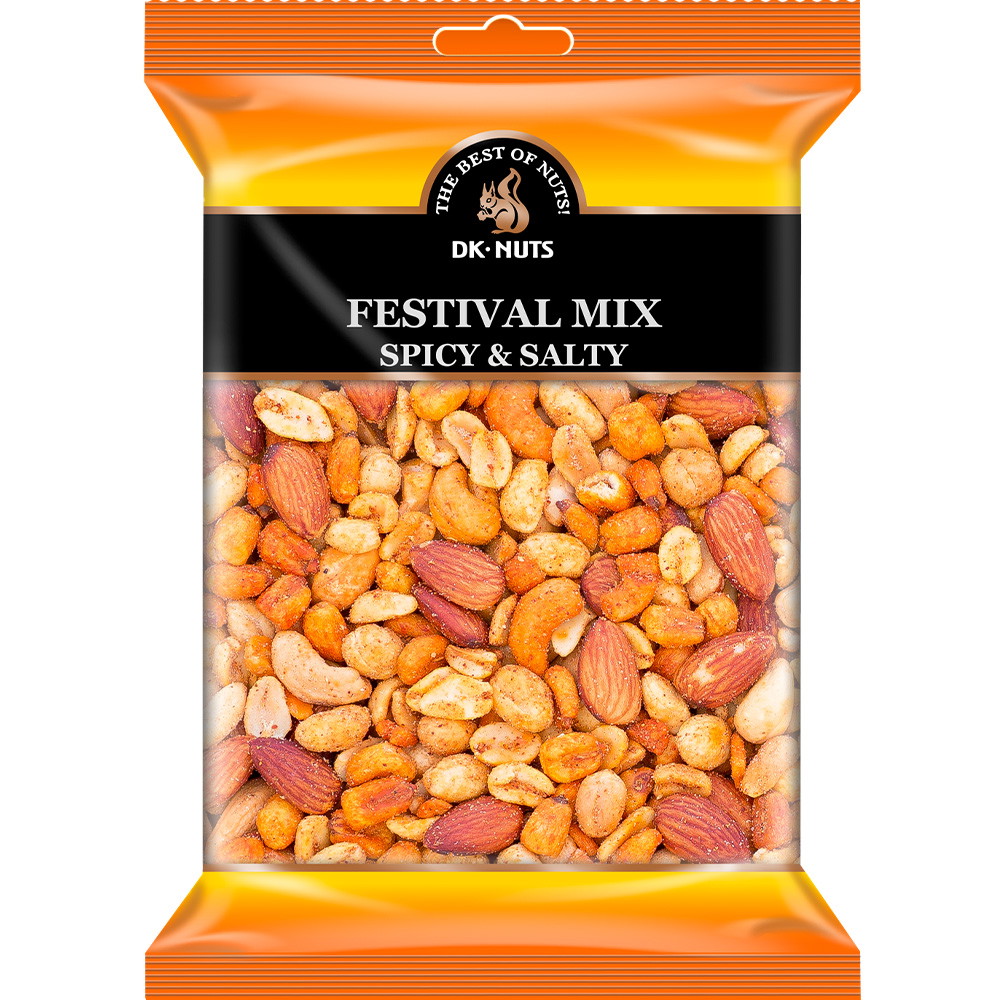 DK-NUTS Festival mix spicy & saltet 325g