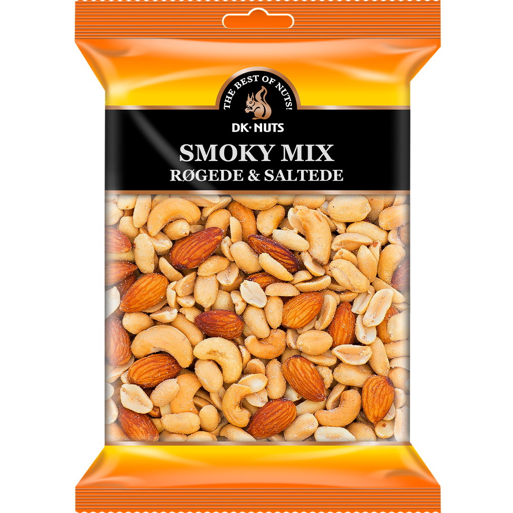 DK-NUTS Smoky mix røget & saltet 300g