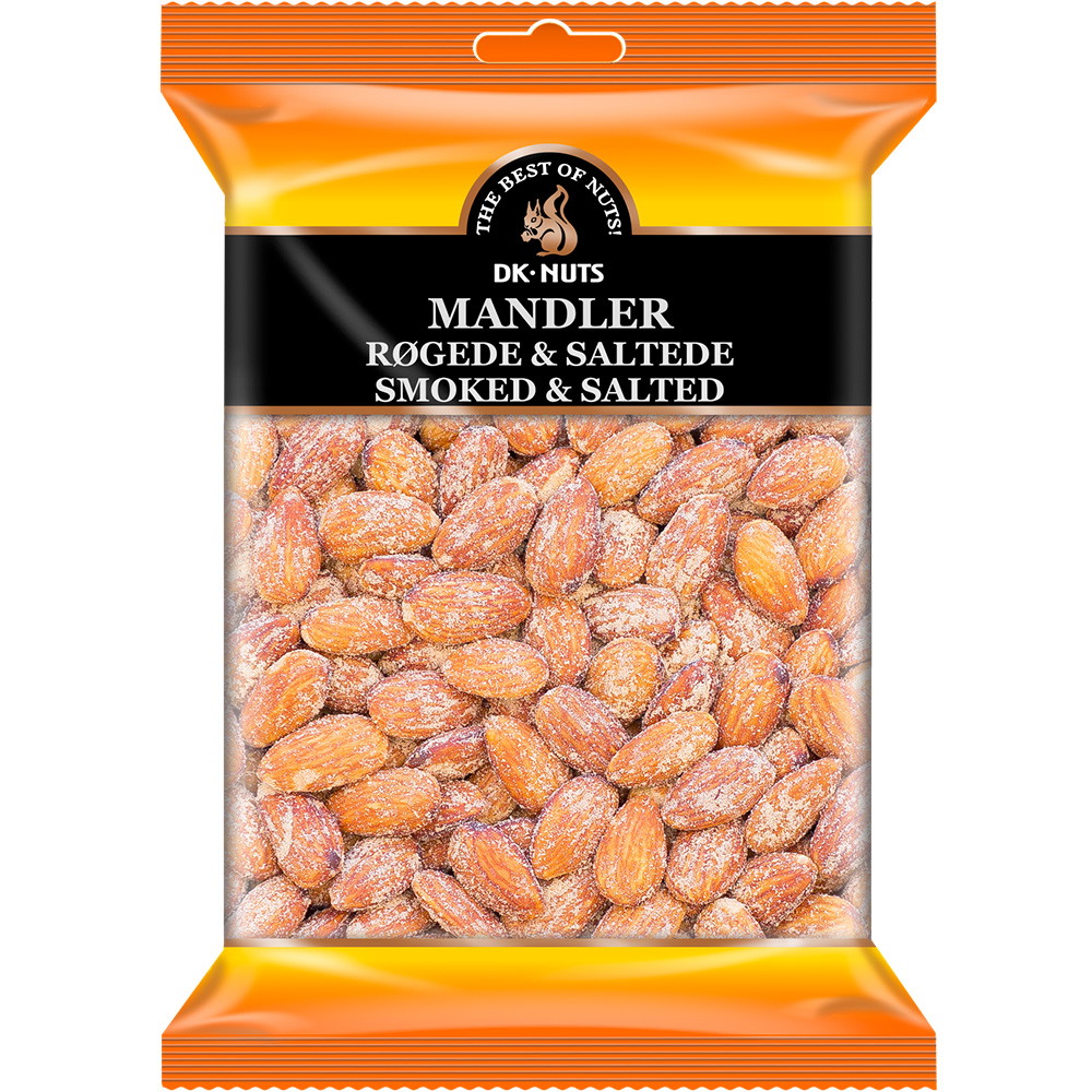 DK-NUTS Mandler luksus røget & saltet 250g