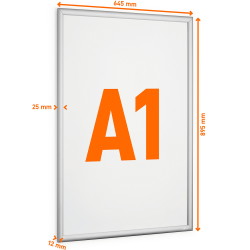 Durable Outdoor snapramme A1 sølv