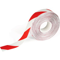 Durable gulvmarkeringstape 33mx50mmx0,5mm rød/hvid