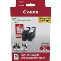 Canon PG-585XL/CL-586XL blæk sort/flerfarvet 300+300ark