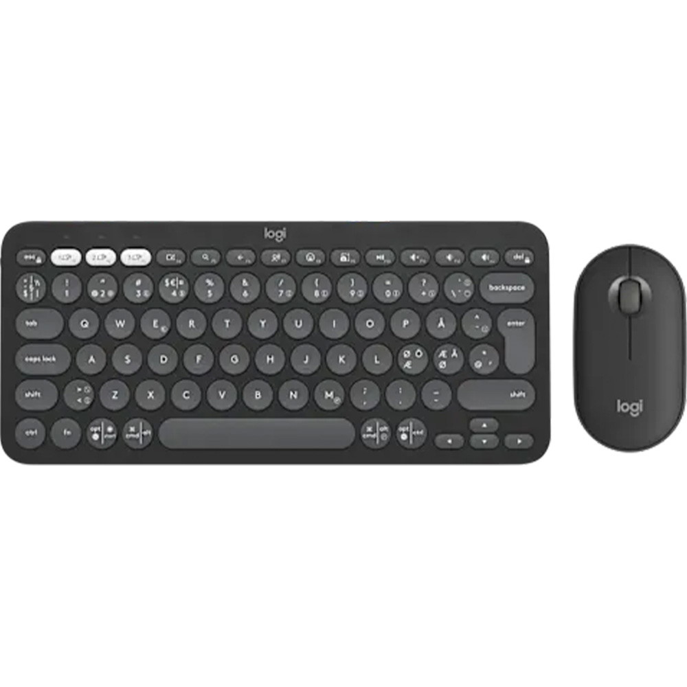 Logitech Pebble 2 tastatur & mus trådløs mørkegrå