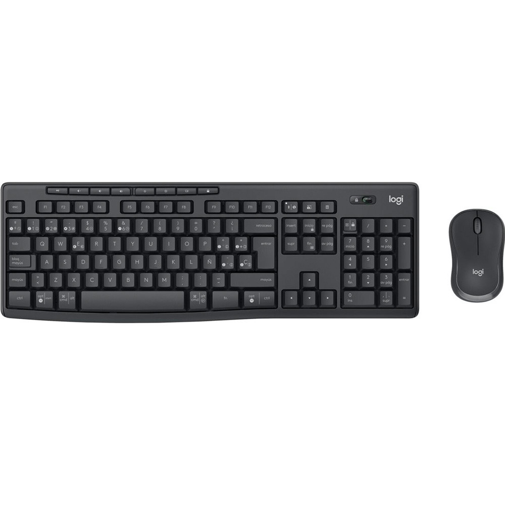 Logitech MK370 tastatur & mus trådløs mørkegrå