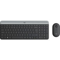 Logitech Slim MK470 tastatur & mus trådløs mørkegrå