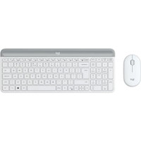 Logitech Slim MK470 tastatur & mus trådløs hvid