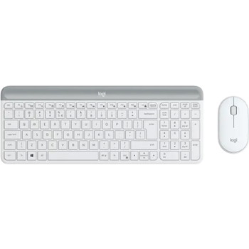 Logitech Slim MK470 tastatur & mus trådløs hvid