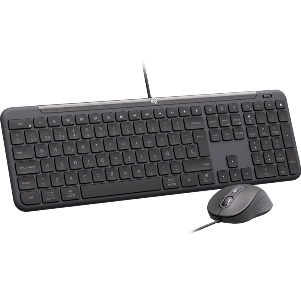 Logitech MK620 tastatur & mus kablet mørkegrå