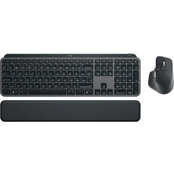Logitech MX Keys tastaur & mus trådløs mørkegrå