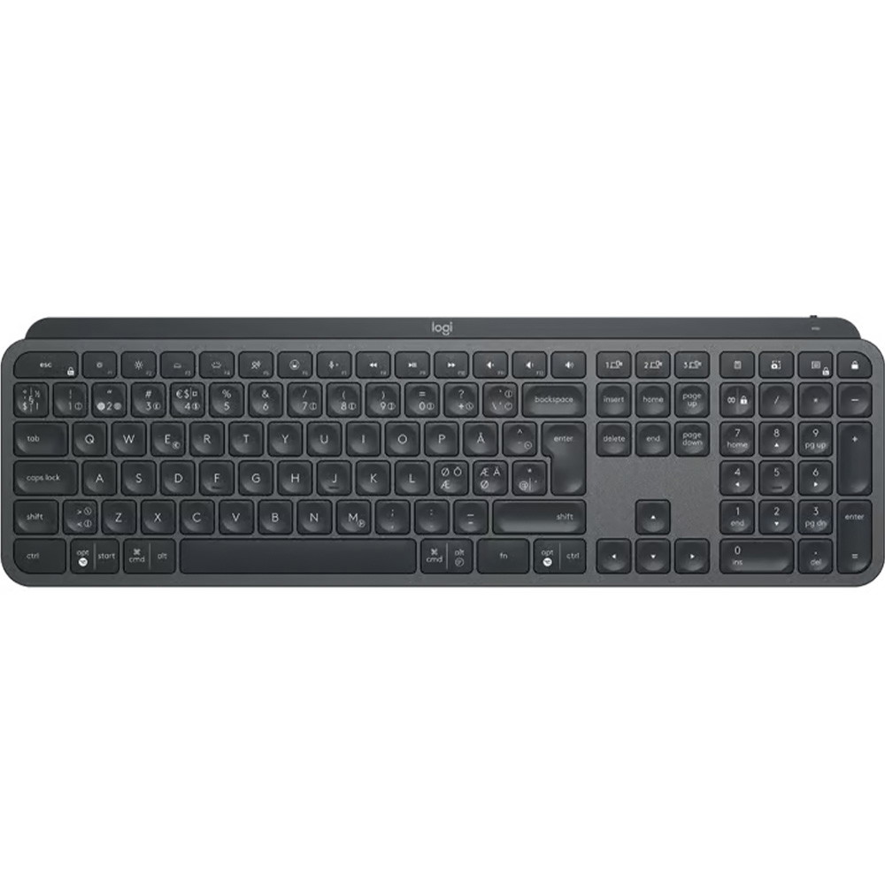 Logitech MX Keys tastatur trådløs mørkegrå