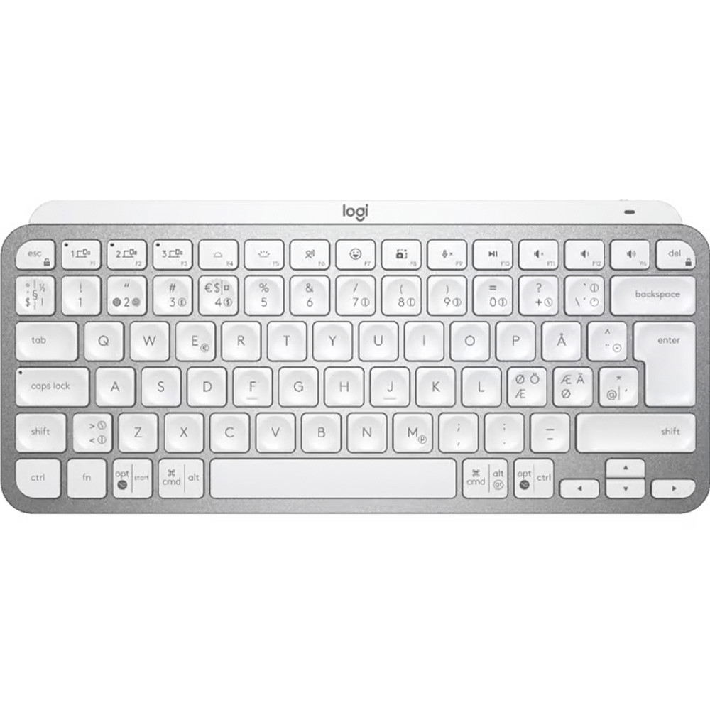 Logitech MX Keys Mini tastatur trådløs minimalist lysegrå