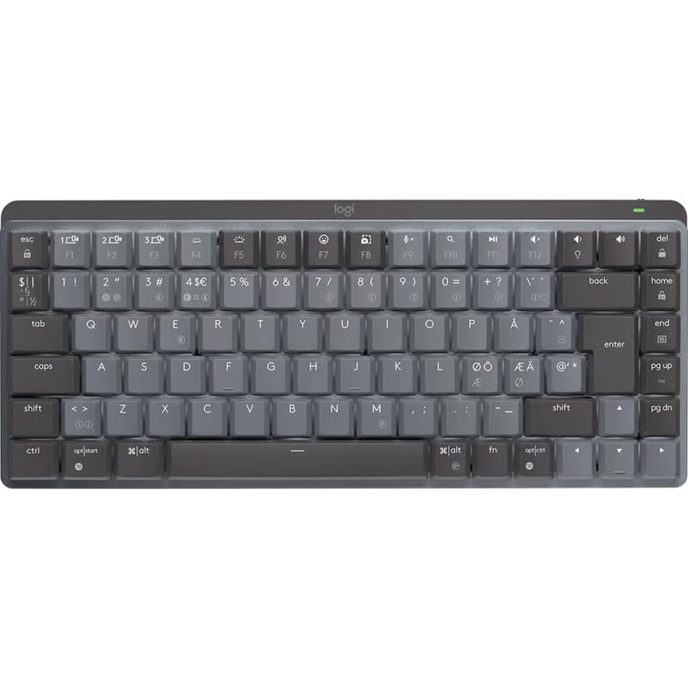 Logitech MX Mechanical tastatur trådløs keyboard tactile mørkegrå