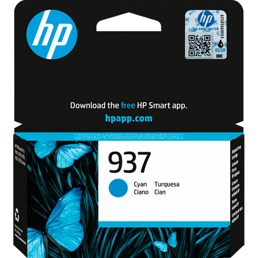 HP 937 blækpatron Cyan 800 sider