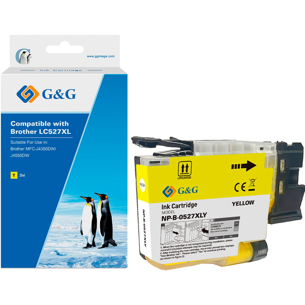 G&G LC527XLY Gul blækpatron 2000 sider