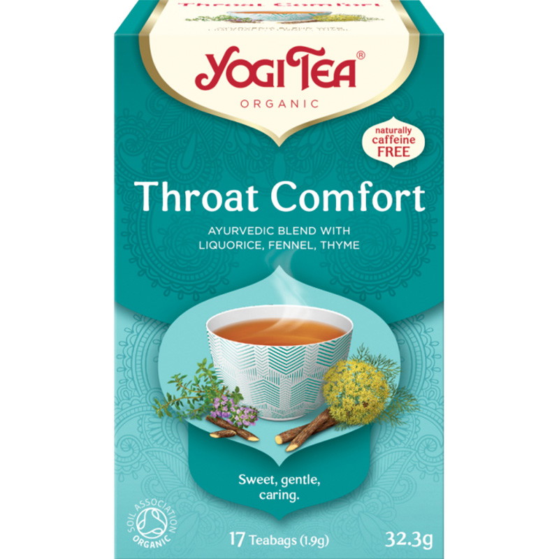 6 x Yogi Tea Throat Comfort 17 tebreve