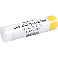 Abena Affaldspose med snøreluk 44x50cm 20L 17my klar