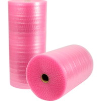 Boblefolie Antistatisk 100cmx50m 4mm pink