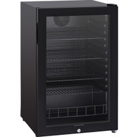 Scandomestic displaykøler 548x540x845mm 130l sort
