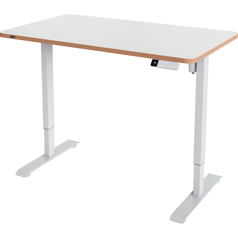Leitz Ergo Kompakt hæve-sænkebord elektrisk 120x70cm hvid
